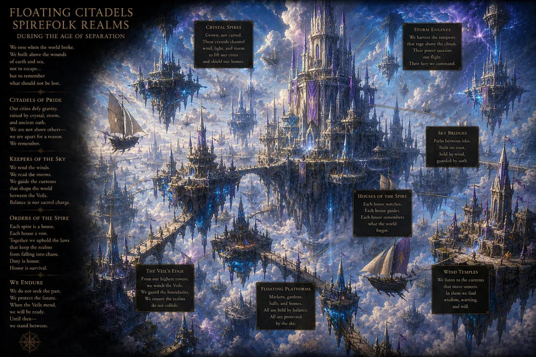 Floating Citadels of the Spirefolk