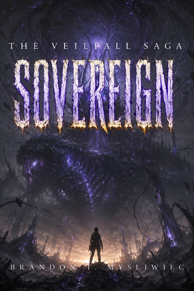 Cover of SOVEREIGN, The Veilfall Saga Book Six